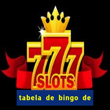 tabela de bingo de 1 a 100